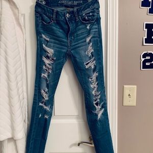 American Eagle ripped jeans